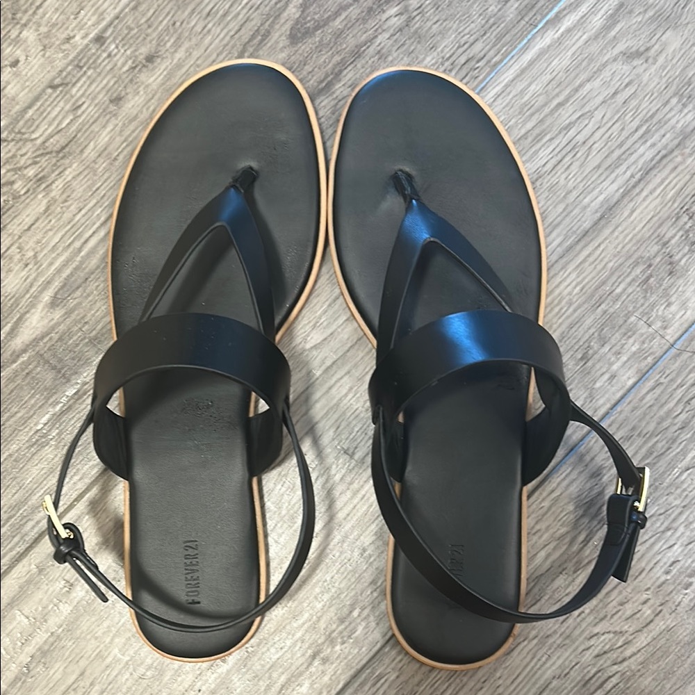 Forever 21 Black Sandals